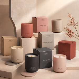 AIKUN Luxury Multi Color Ceramic Jar <b>Candle</b> 100% Natural Soy Wax Scented <b>Candles</b> for Home Decor Ornaments Wedding Gift - Product Image 1