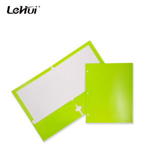 Chất Lượng Cao Thư Màu Xanh Tím Màu Xanh Lá Cây Các loại Màu Sắc Nhiệm Vụ Nặng Nề Giấy Hai Túi Túi Phẳng Giấy Thư Mục Tập Tin Cho Văn Phòng Trường - Product Image 3