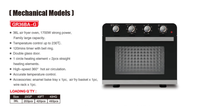 Friteuse Air Convection Boulangerie Mini Four Pizza Pain Gâteau Extérieur Rôtisserie Rotatif Gaz Micro-ondes Chaleur 3 en 1 appareils à petit-déjeuner