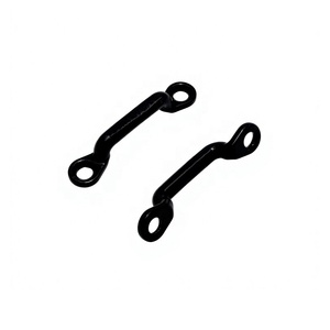Poignée droite fixe en acier inoxydable 304 noir brillant <span class=keywords><strong>de</strong></span> 67 mm avec boucle <span class=keywords><strong>de</strong></span> fixation - Product Image 2