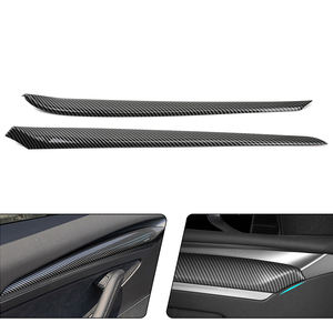 2 uds., accesorios para coche, cubierta decorativa de puerta lateral Interior para Modelo 3/Y, protección de alféizares de manija de puerta de coche - Product Image 2