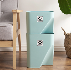 Modern Design Household Waste <strong>Bin</strong> Round Plastic Kitchen Trash Can with Wet and Dry Separation <strong>Stackable</strong> Round <strong>Bin</strong> - Product Image 4