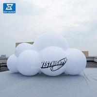 Bulle géante Nuage Sculpture d'art Décoration artistique gonflable Ballon nuage gonflable