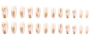 24PCS Presse de <span class=keywords><strong>Noël</strong></span> sur les ongles Flocon de neige en or <span class=keywords><strong>Nail</strong></span> <span class=keywords><strong>Art</strong></span> Boîtes d'emballage courtes en amande Logo personnalisé Artificiel Conseils de couverture complète - Product Image 5