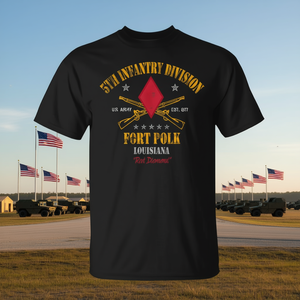 T-shirt de la 5e division d'infanterie Fort Polk Louisiana, T-shirt pour la fête des anciens combattants - Product Image 3