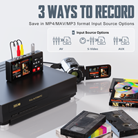 Convertisseur numérique VHS avec enregistreur 2.0 et télécommande pour lecteurs/caméscopes/consolles de jeux Hi8/DV
