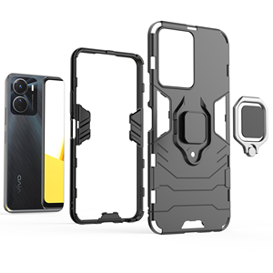 Soporte de silicona a prueba de golpes para coche <span class=keywords><strong>VIVO</strong></span> <span class=keywords><strong>X80</strong></span> Y16 Y35 V25 IQOO Z6 Y77 T1, funda de teléfono con anillo para <span class=keywords><strong>VIVO</strong></span> V25 S15 V21E Y35 <span class=keywords><strong>PRO</strong></span> - Product Image 3