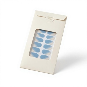 20 Pezzi Premium di Adesivi per <span class=keywords><strong>Unghie</strong></span> in Gel Senza UV, Sensibili alla Pressione, Senza Lampada, Design Moderno Minimalista con Onde Geometriche - Product Image 1