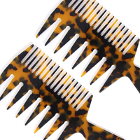 Peigne en Acétate LISI Trident Fishbone pour Coiffure, Accessoire de Coiffure Professionnel, Peigne de Salon Léger et Durable, Fabrication Personnalisée ODM OEM