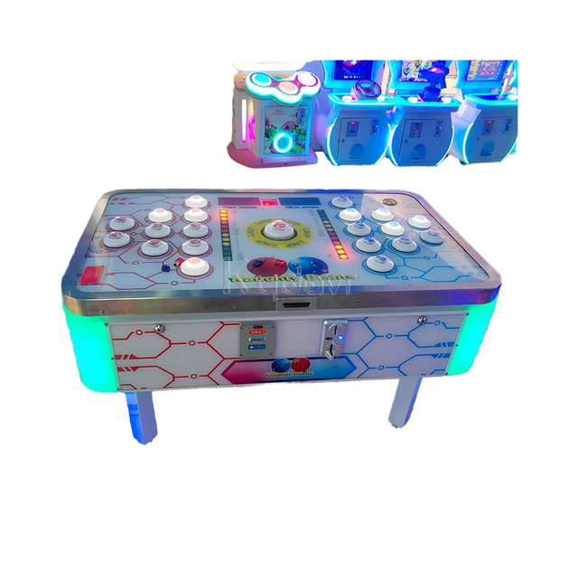 Two-Player Speedy Tap Battle Speed Challenge Whack-a-Mole Game Coin-Operated LED Light Button Claw Machine Digital Printing