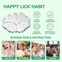 Tapis à lécher pour animaux de compagnie AFP Durable en acier inoxydable 304 avec ventouses puissantes, pour soulager l'anxiété et favoriser une alimentation lente, pour chiens et chats