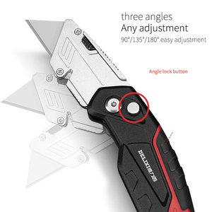 Cuchillo de utilidad, cuchillo de papel tapiz telescópico, cuchillo de papel, hoja de cuerno trapezoidal, plegable telescópico - Product Image 5