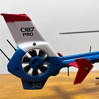 Hélicoptère RC professionnel 3D 6 canaux avec gyroscope et maintien d'altitude, moteur brushless C123, modèle 2024