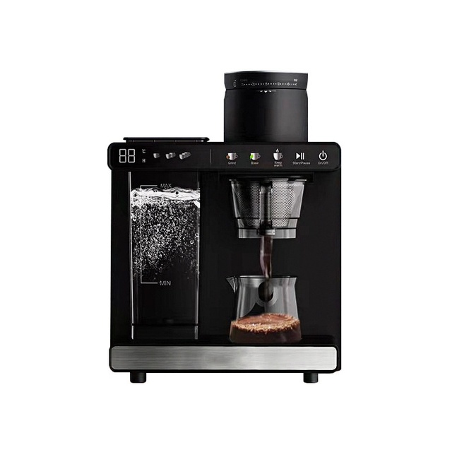 Geming American All-In-One Luxury Stainless Steel Espresso Coffee Machine Fully Automatic for Home Hotel Use Cross-Border Supply