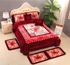 Sang trọng sang trọng chăn 2ply 4 cái ấm mùa đông chăn - Product Image 6