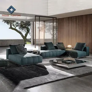 Latest Italian design luxury house living room modern modular good man sofa set furniture