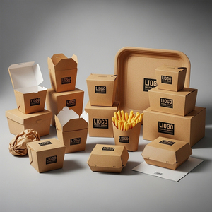 Emballage en carton kraft brun XJY, logo personnalisé, boîte <span class=keywords><strong>à</strong></span> <span class=keywords><strong>emporter</strong></span> pour la restauration, boîte <span class=keywords><strong>à</strong></span> <span class=keywords><strong>emporter</strong></span> pour les repas - Product Image 5