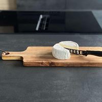 Planche à découper en bois d'acacia brun, planche à découper de cuisine pour la viande, le fromage, les charcuteries, le pain, plateau de service