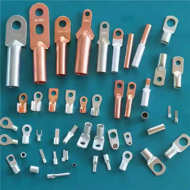 DT 10-240mm² Copper Ring AWG Lug Sleeve, Connecting Wire Terminals Copper Cable Lugs for Wholesale