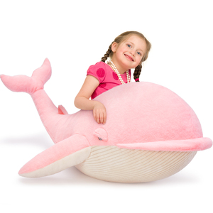 <span class=keywords><strong>Balena</strong></span> Gigante <span class=keywords><strong>Rosa</strong></span> di 4 Piedi, Peluche Carino di Nuovo Design, Cuscino in Peluche da 43,3 Pollici, Mini Orsacchiotto, Giocattoli Oceanici - Product Image 1