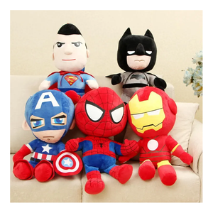 Peluche Economici all'Ingrosso Personaggi Popolari di Film e Cartoni Animati Supereroi Batman Iron <span class=keywords><strong>Man</strong></span> e <span class=keywords><strong>Spider</strong></span>-<span class=keywords><strong>Man</strong></span> Idea Regalo per Bambini - Product Image 1