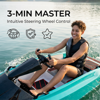 Meilleure Vente : Kart Aquatique Électrique Teal – Bateau Jet en Plastique Stable pour Débutants, Démarrage Simple, Idéal pour le Divertissement Nautique