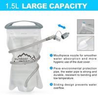 Sac à dos d'hydratation pour la course à pied personnalisable, sac léger et isolé avec poche à eau de 1,5 L, sac à dos de jour