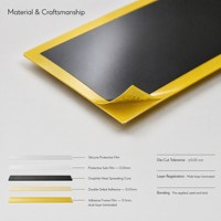Feuille de diffusion de chaleur multicouche en graphite découpée sur mesure, coussin thermique en silicone pour téléphone, tablette, CPU, batterie