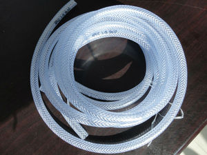 Tuyau d'eau flexible haute pression en <span class=keywords><strong>PVC</strong></span> souple non toxique tressé en fibre, léger, durable, certifié ISO, tubes en plastique transparent de 1/2 pouce - Product Image 4