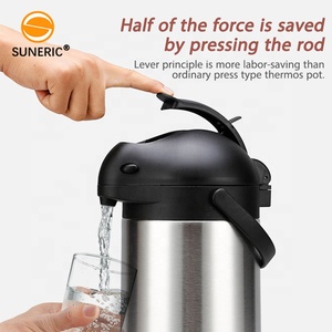 Thermos isolé à Double paroi en acier inoxydable, pression d'air, café, thé, sous vide, pompe, Pot - Product Image 5