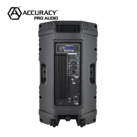Système audio professionnel Accuracy Pro Audio CBQ15AQH-200W, enceinte active extérieure en plastique de 15 pouces
