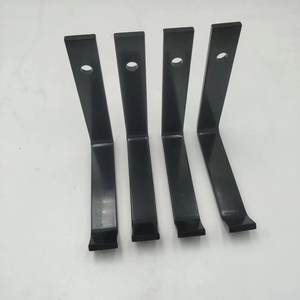 Support mural robuste en acier brut non peint, fixation multi-angle, support d'étagère, équerres d'angle - Product Image 6