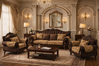 Canapé Chesterfield de luxe en bois sculpté de style européen classique, capitonné, rembourré en éponge haute densité, écologique, durable, antique, royal