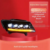 Ensemble de phares LED pour Audi Q5 2010-2018, mise à niveau des phares à LED avec projecteur, clignotants dynamiques séquentiels, DRL, plug & play