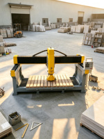 Machine de découpe à pont 3 axes ZEUS 15kW, longueur max. 3200mm, contrôlée par PLC, pour pierre, granit, marbre, carrelage, avec moteur, pompe, boîte de vitesses