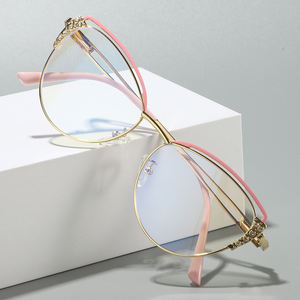 Kính mắt thời trang chống ánh sáng xanh cá tính phong cách INS retro khung kim loại xu hướng 2026 - Product Image 6