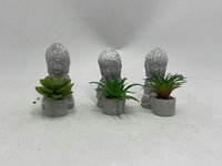 Décoration de la maison simulation plante succulente ciment bonsaï statue de bouddha pots de fleurs en céramique jardinières pots en céramique pour plantes