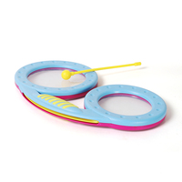 Glasses Drum Double-sided Drum Percussion Instrument Baby Children's Toy Drum Kindergarten Music Teaching AIDS