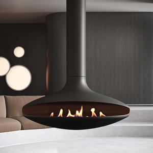 <span class=keywords><strong>Cheminée</strong></span> Bioéthanol Suspendue Murale Moderne pour Hôtels et Villas – Feu Réel à Pellets, Alcool, pour Salon - Product Image 4