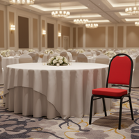 Chaise de banquet empilable moderne en aluminium de luxe, chaise de luxe en métal durable pour hôtels, restaurants, banquets