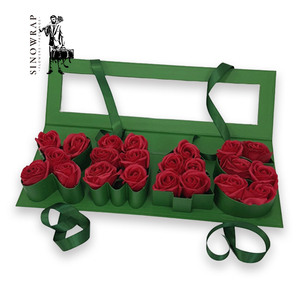 SINOWRAP LS004 Caja <span class=keywords><strong>de</strong></span> Regalo Navideña <span class=keywords><strong>con</strong></span> <span class=keywords><strong>Ventana</strong></span> para Flores y Cartas, Empaque Floral Personalizado, Fabricante, Suministro al por Mayor - Product Image 1