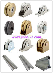 เงิน zinv ชุบประตูเลื่อนล้อ Roller เดี่ยวแบริ่ง - Product Image 6