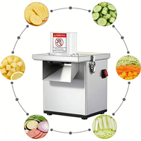 Robuuste, duurzame groentesnijder met 220V motor voor fruit- en aardappelverwerking, commerciële catering, laag geluidsniveau