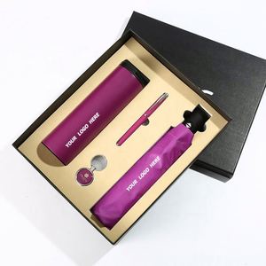 Custom Logo Gift <b>Set</b>: Insulated Tumbler, <b>Notebook</b> & Keychain - Perfect Corporate Gifts - Product Image 1