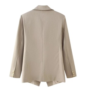 <b>Explosive</b> V Collar High Waist Slim Solid <b>Color</b> 2 Button Women's Suit Fashion - Product Image 6