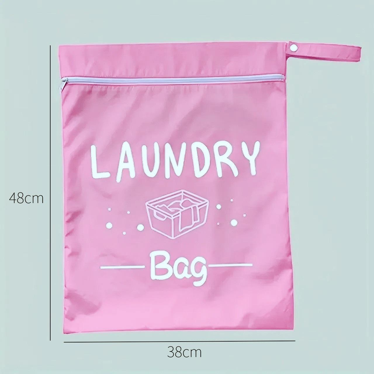 Sac à linge motif rose