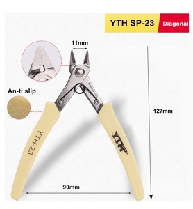 Alicates de Corte <span class=keywords><strong>Diagonal</strong></span> de Acero Inoxidable YTH-SP23, Cortador de Precisión para Joyería, Manualidades y Plástico - Product Image 1