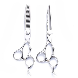 Hairdressing Scissors 6 Inch Stainless Steel Flat Shears Thinning Shears For Barbershop Hair Styling Tools Set - Product Image 1