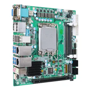 도매 12 세대 인텔 알더 레이크 미니 산업용 ITX 마더 보드 LGA1700 H670 듀얼 LAN 데스크톱 용 13 * USB 6 * COM