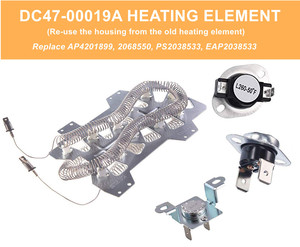 Élément chauffant DC47-00019A pour sèche-linge <span class=keywords><strong>Samsung</strong></span> pour usage hôtelier, état neuf, composant en tissu - Product Image 2